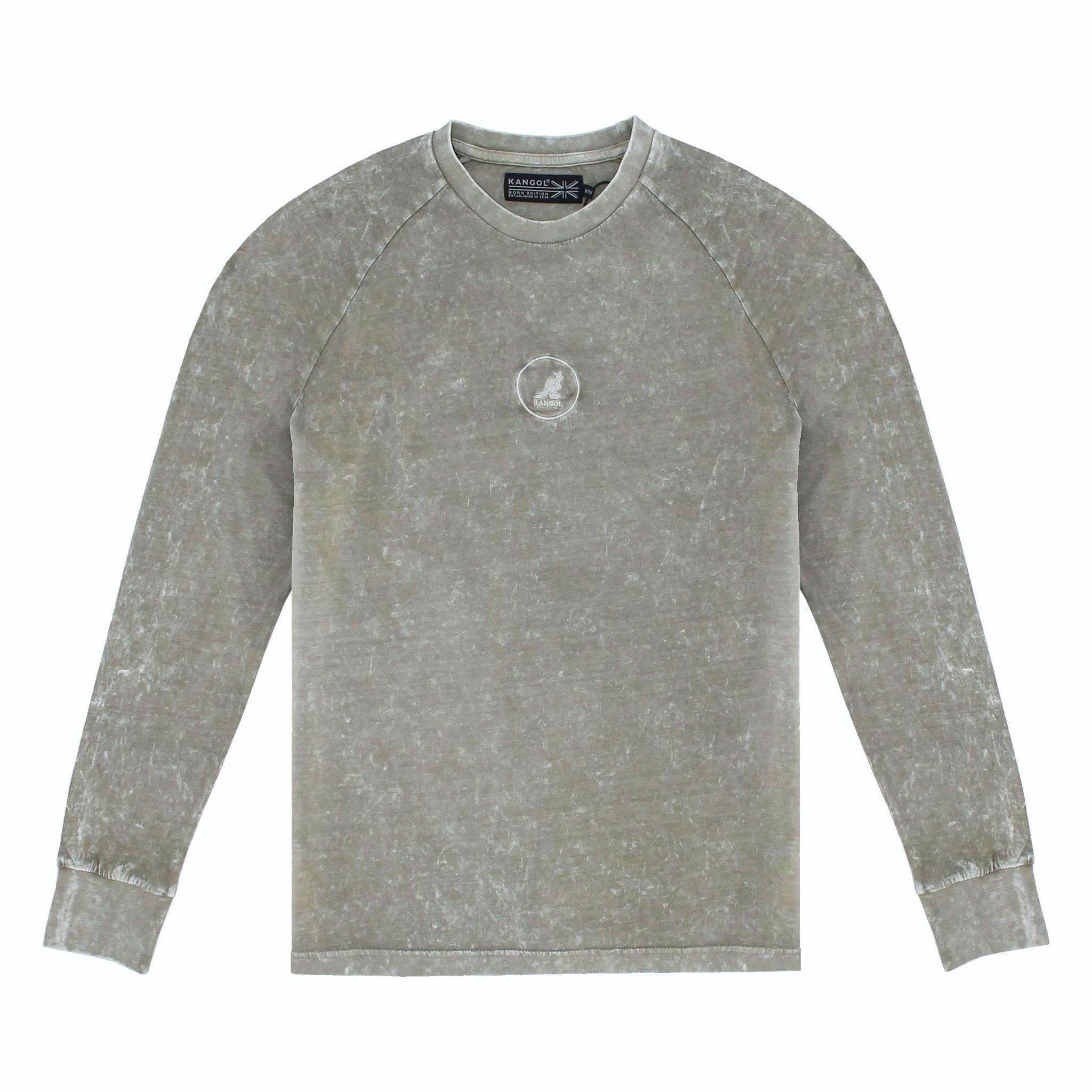 Kangol Acid Wash EMB Long Sleeve Shirt Fashion Hub Club