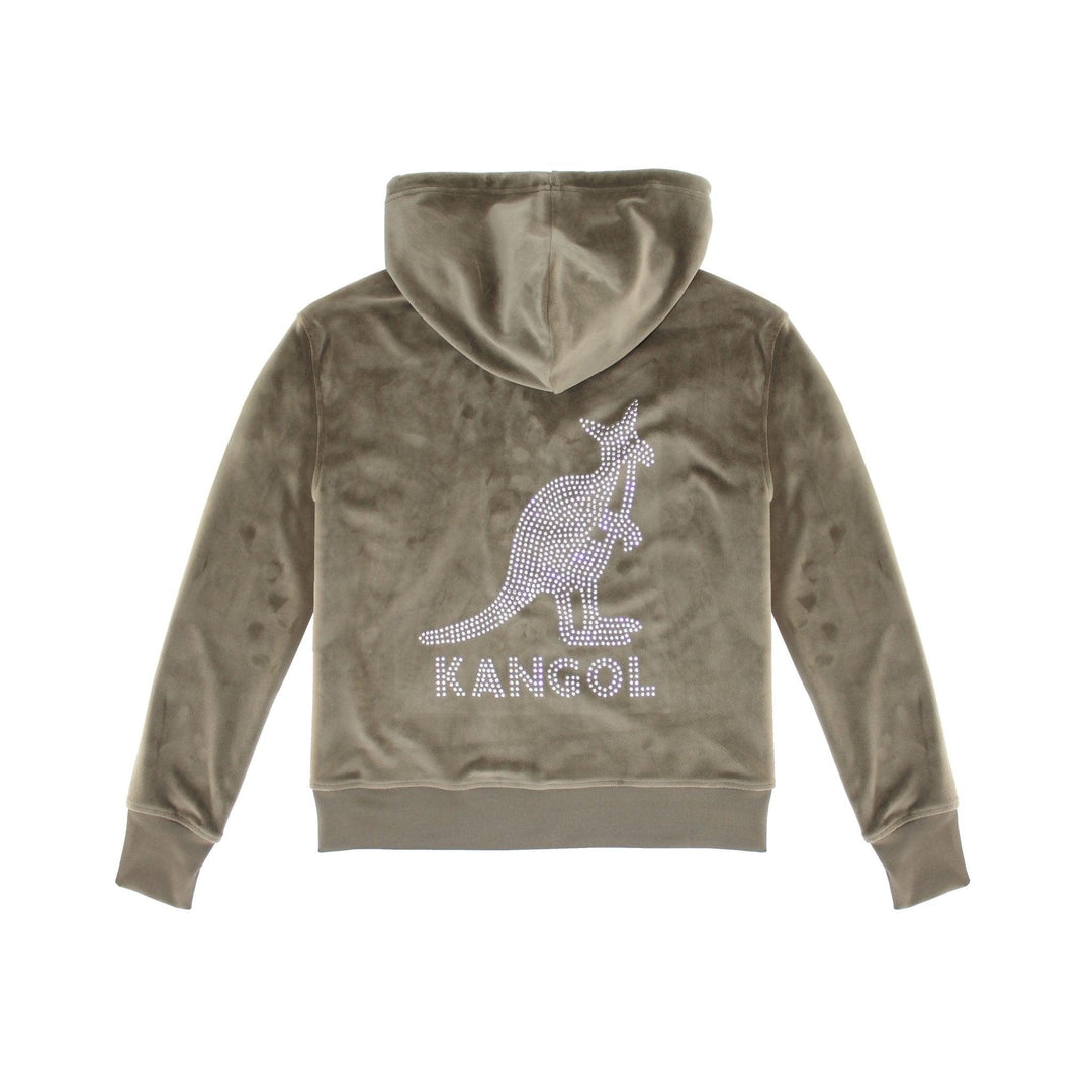 Kangol Velour Crystal Zip Hoodie - Fashion Hub Club