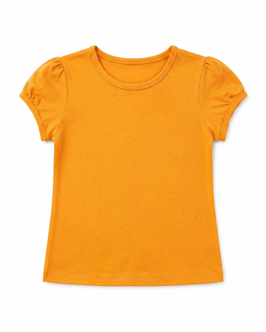 Toddler Girls Shoulder Ruching Short Sleeve Tee