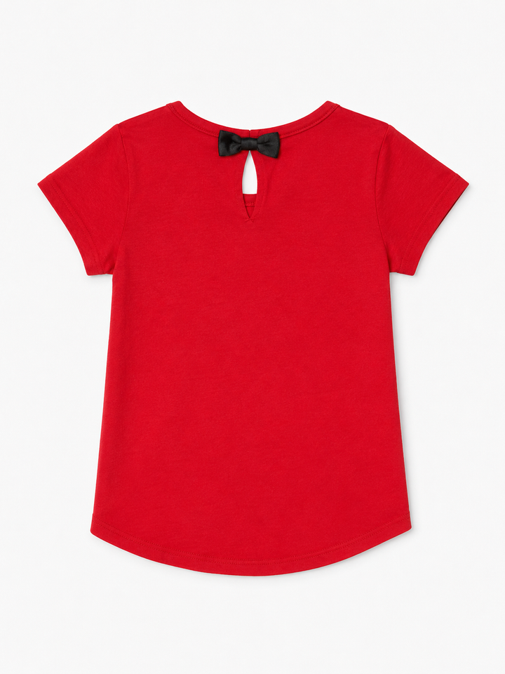 Toddler Girls Bow Tee
