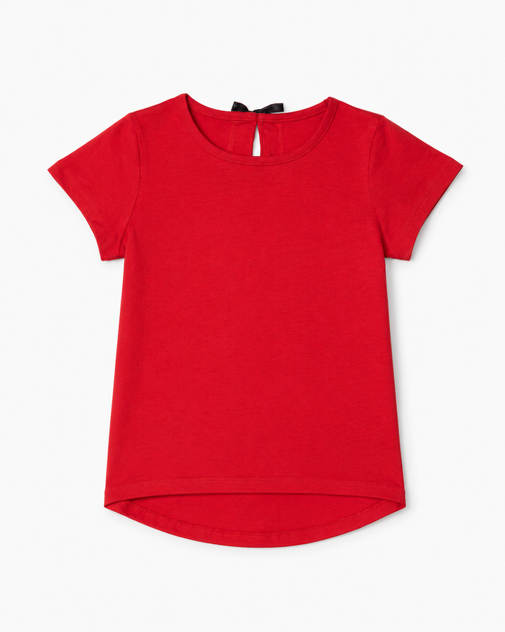 Toddler Girls Bow Tee