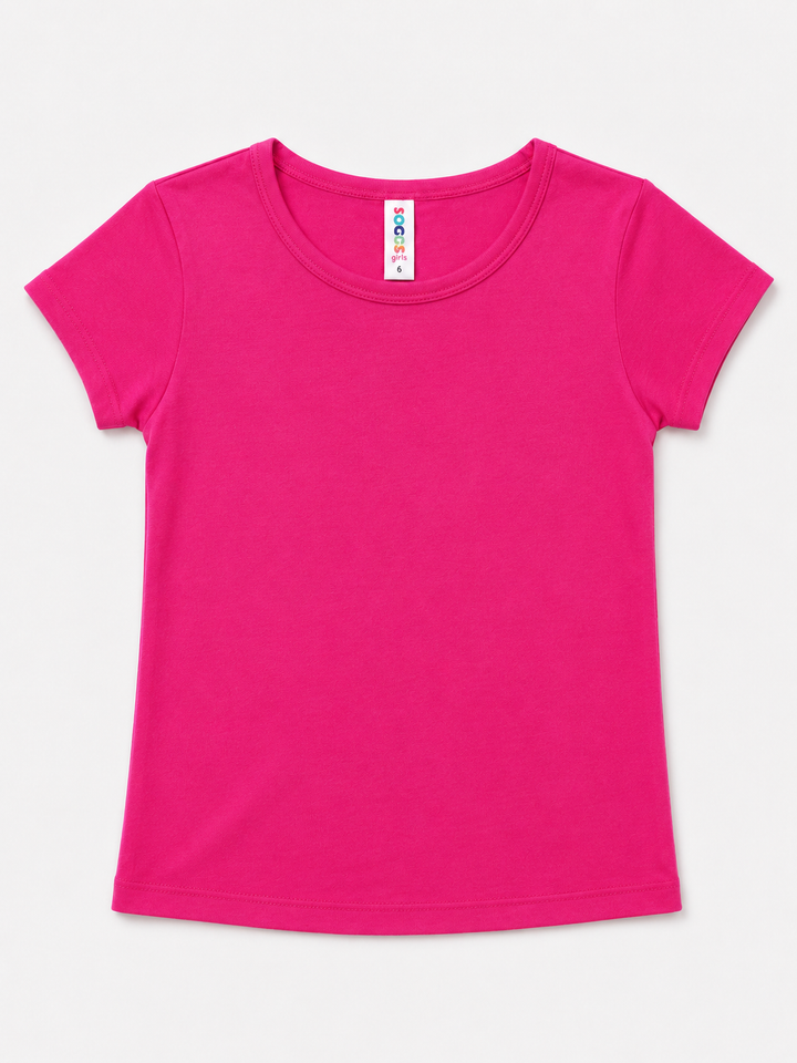 Toddler Girls Basic Cotton Tee