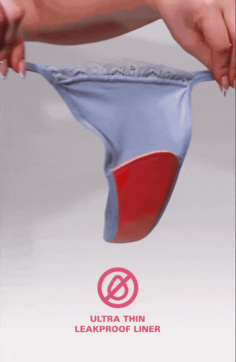 Leakproof Lace String Thong Liner