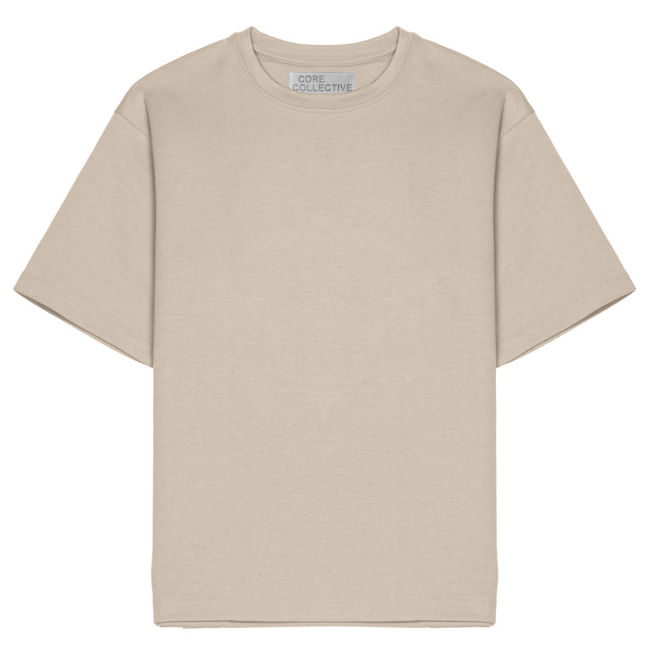 CORE COLLECTIVE HIGHRISE INTERLOCK HEAVY-WEIGHT TEE