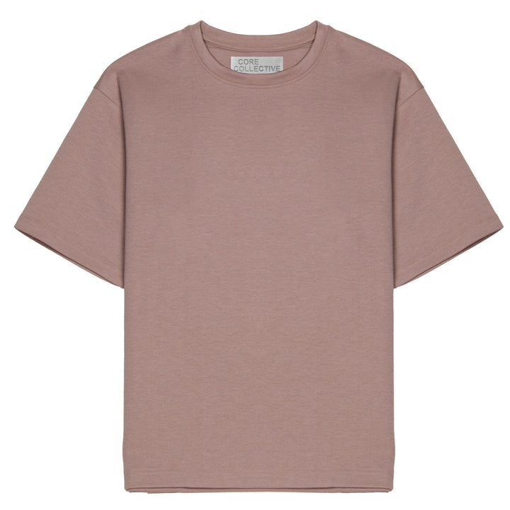 CORE COLLECTIVE HIGHRISE INTERLOCK HEAVY-WEIGHT TEE