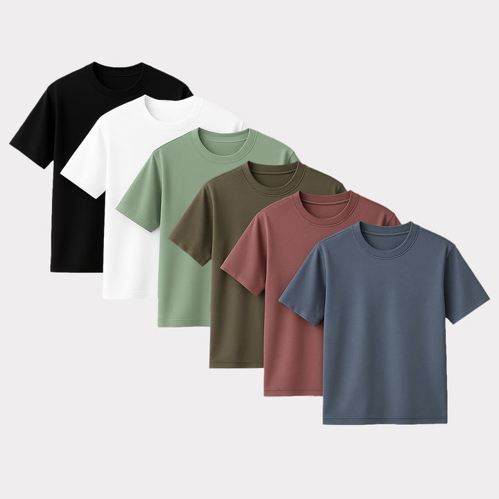 CORE COLLECTIVE 6 PACK OF TRANSIT POLY BLEND SS TEES