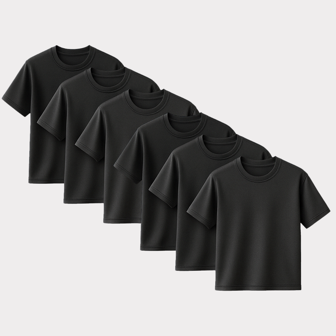 CORE COLLECTIVE 6 PACK OF TRANSIT POLY BLEND SS TEES