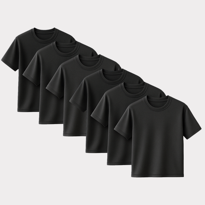 CORE COLLECTIVE 6 PACK OF TRANSIT POLY BLEND SS TEES
