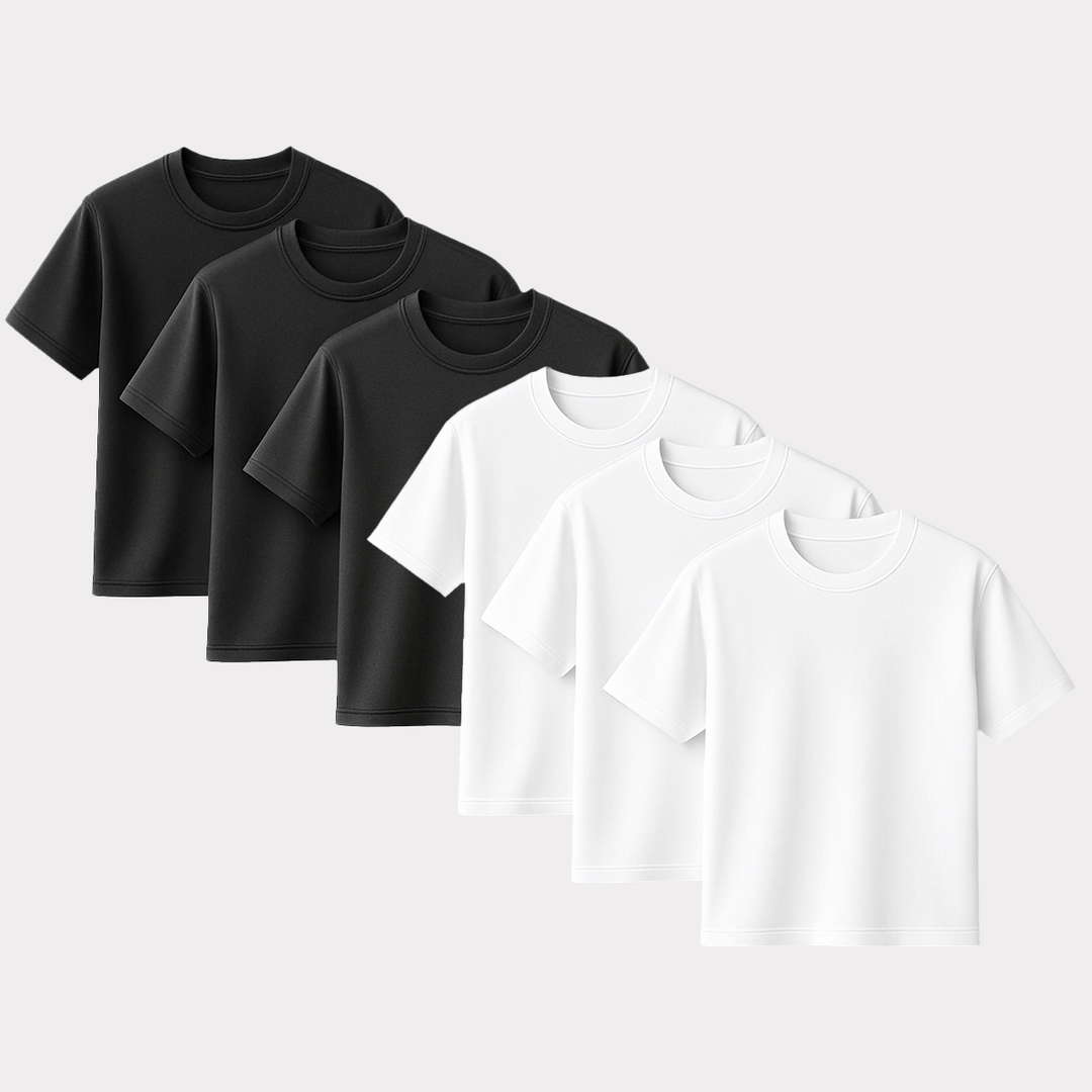 CORE COLLECTIVE 6 PACK OF TRANSIT POLY BLEND SS TEES