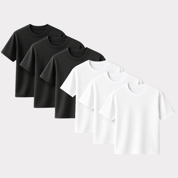 CORE COLLECTIVE 6 PACK OF TRANSIT POLY BLEND SS TEES