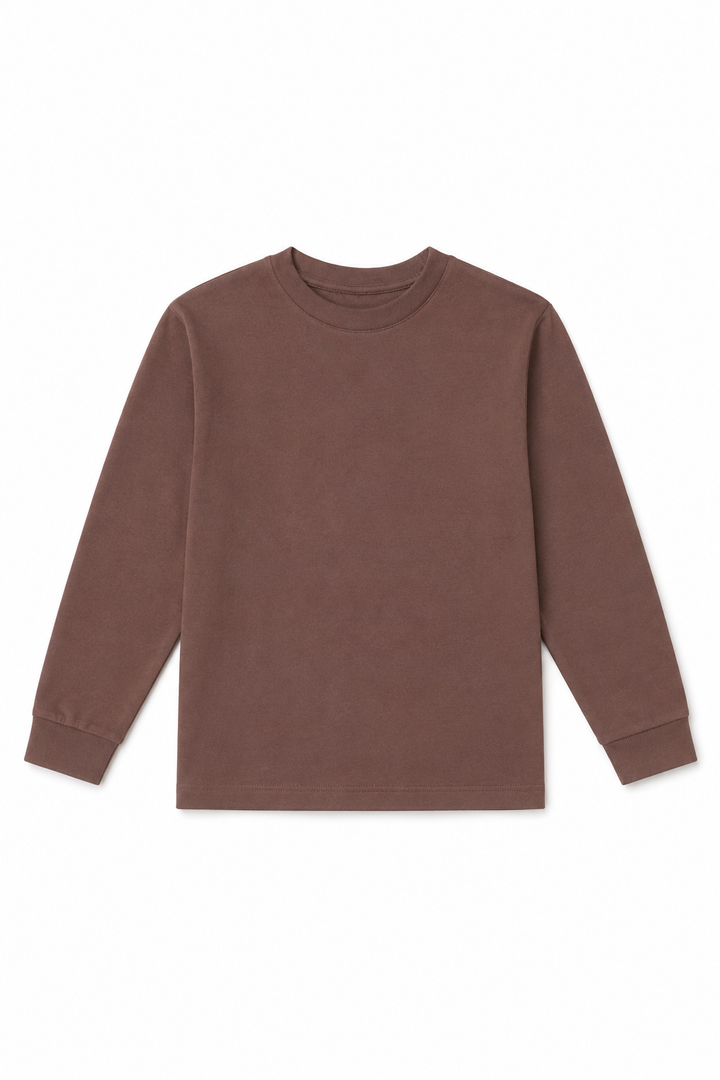 Youth Boys Basic Cuff Long Sleeve Tee