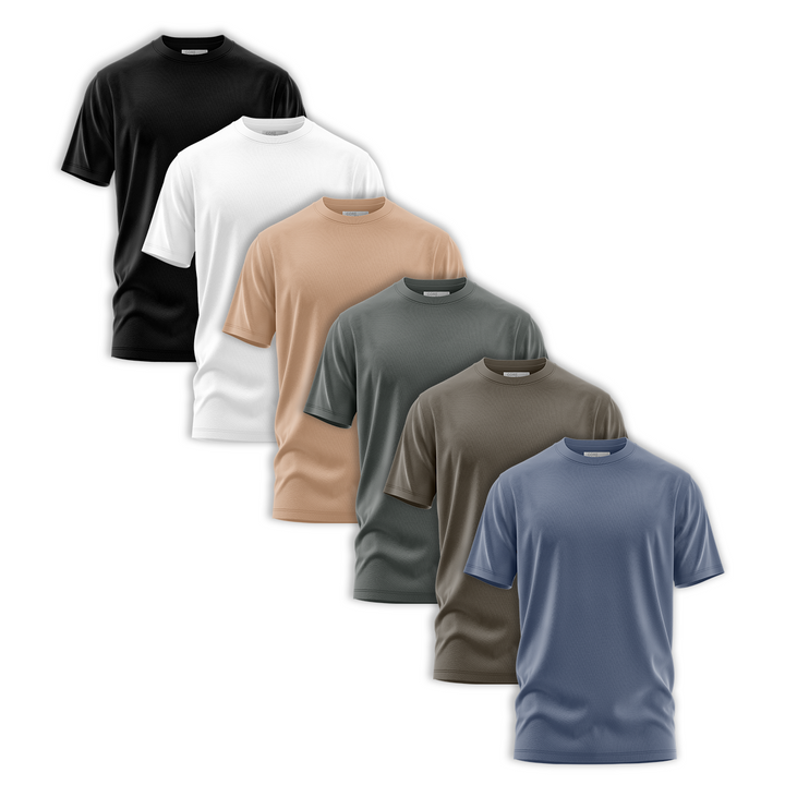 CORE COLLECTIVE 6 PACK OF TRANSIT POLY BLEND SS TEES