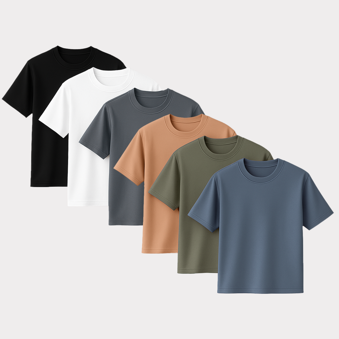 CORE COLLECTIVE 6 PACK OF TRANSIT POLY BLEND SS TEES