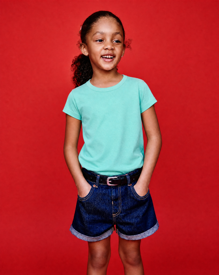 Toddler Girls Basic Stretch Tee