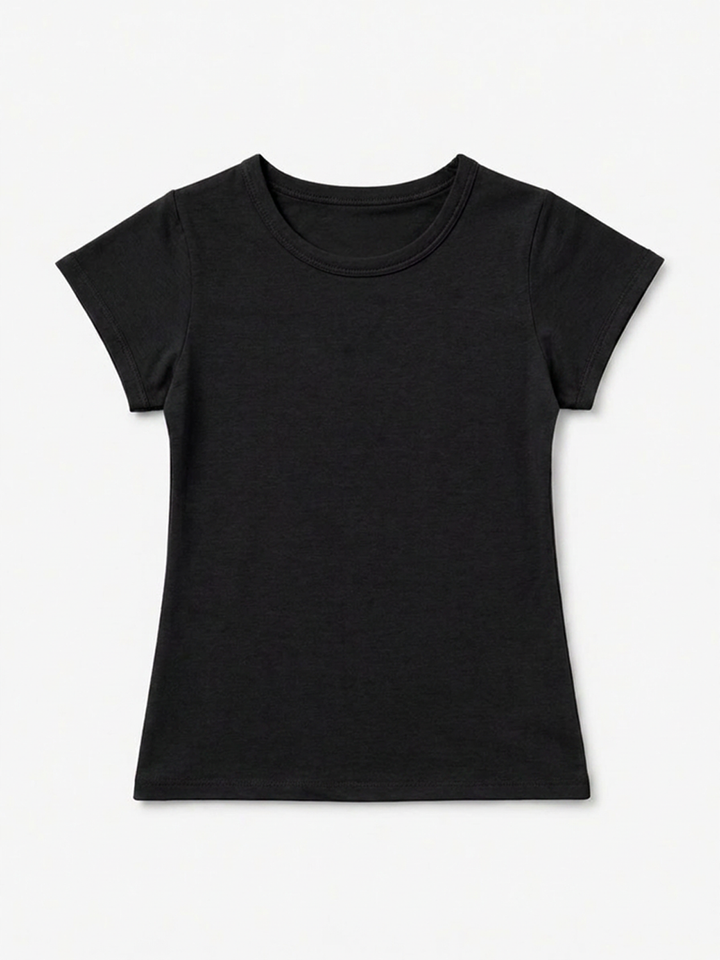 Toddler Girls Basic Stretch Tee