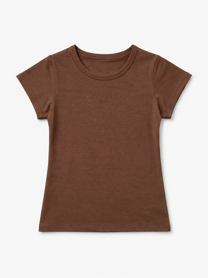 Toddler Girls Basic Stretch Tee
