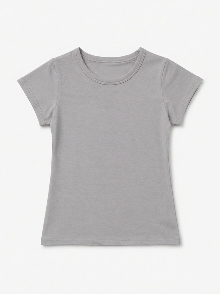 Toddler Girls Basic Stretch Tee