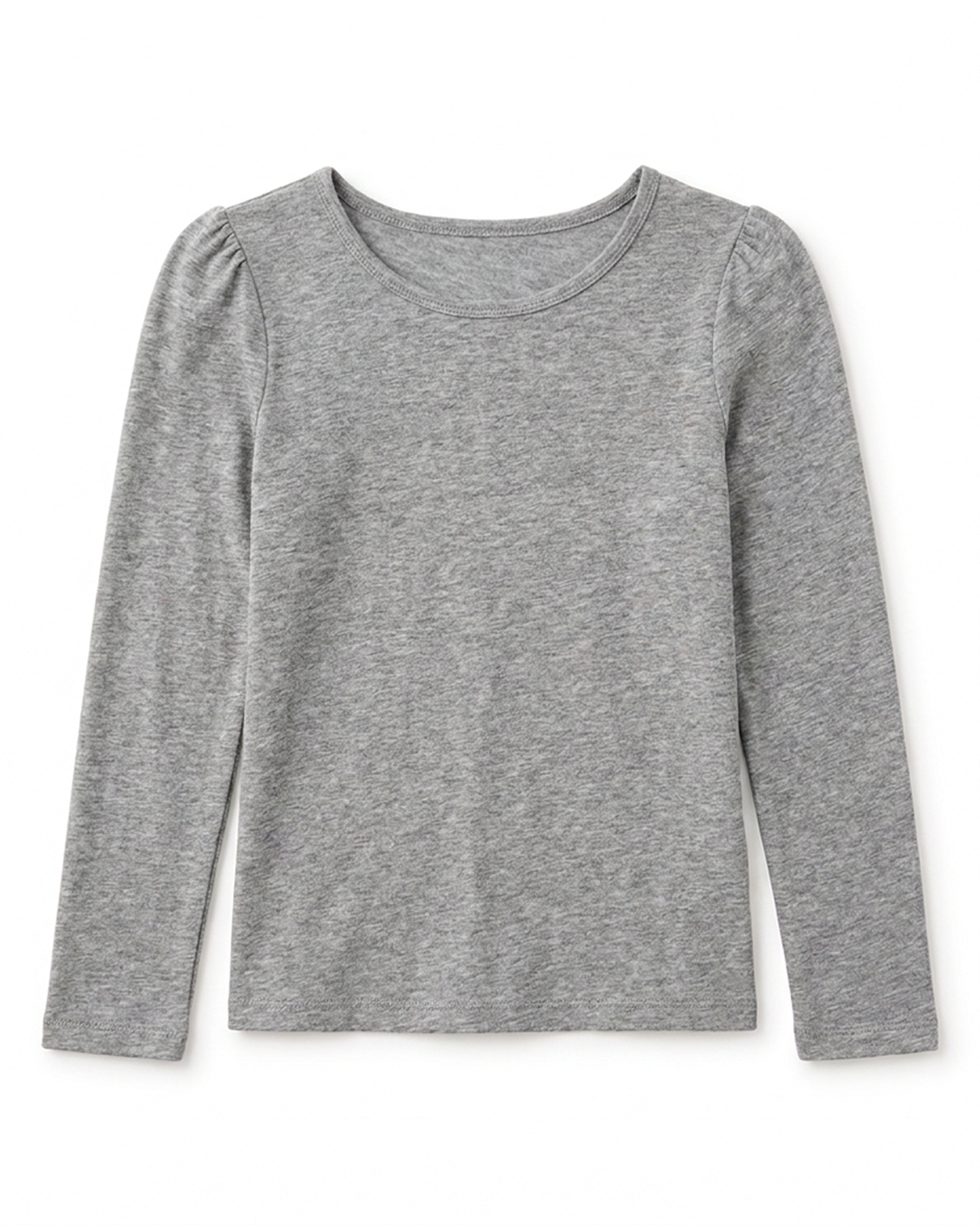 NONBRANDED TODDLER GIRLS LS SHOULDER RUCHING TEE