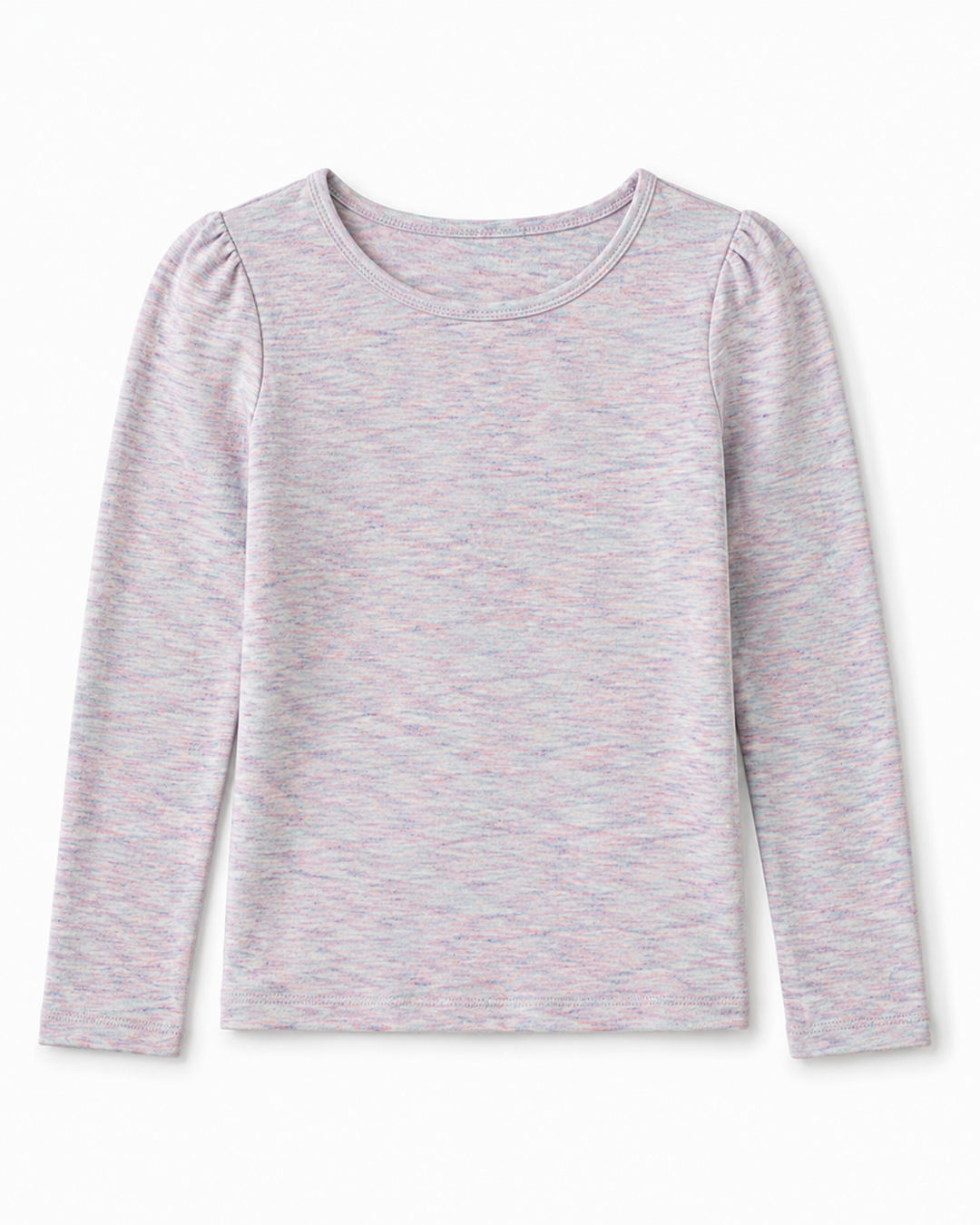 Toddler Girls Shoulder Ruching Long Sleeve Tee