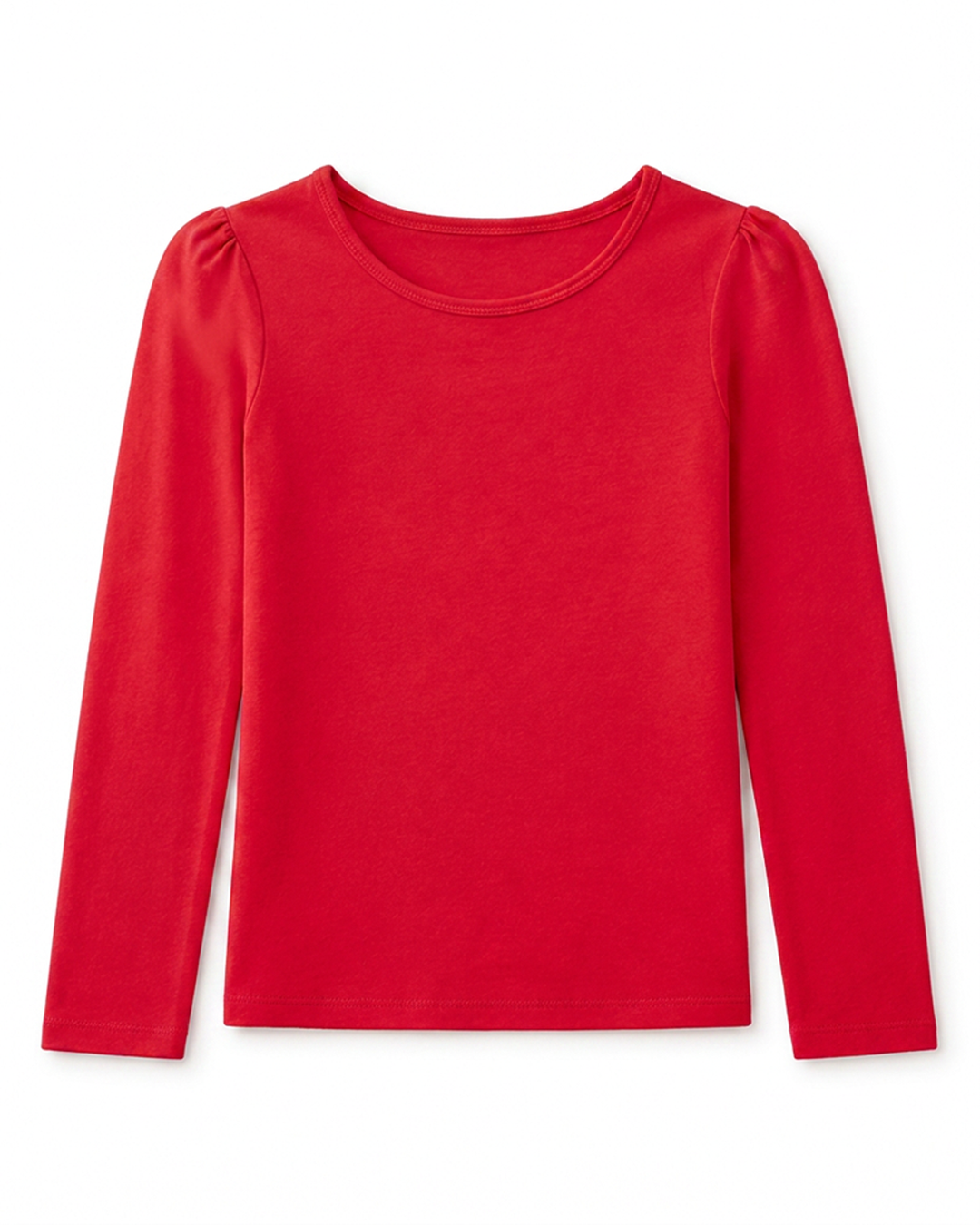 NONBRANDED TODDLER GIRLS LS SHOULDER RUCHING TEE