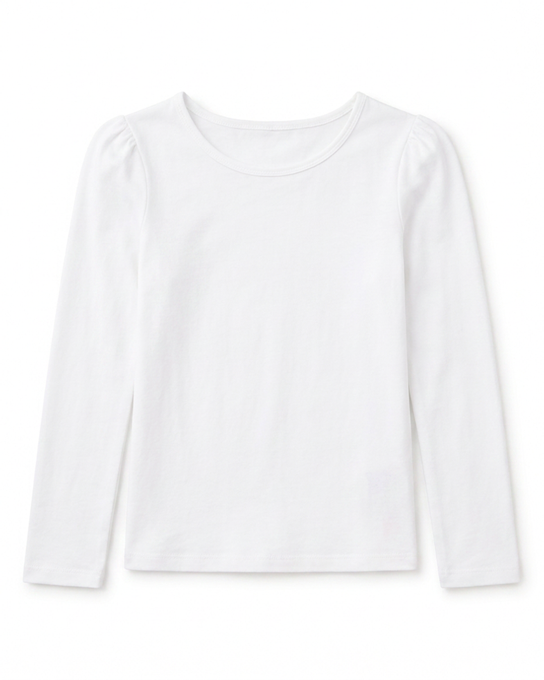 NONBRANDED TODDLER GIRLS LS SHOULDER RUCHING TEE