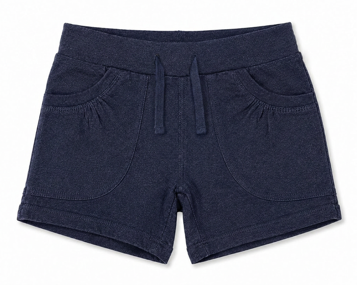 Toddler Girls Knit Denim Shorts