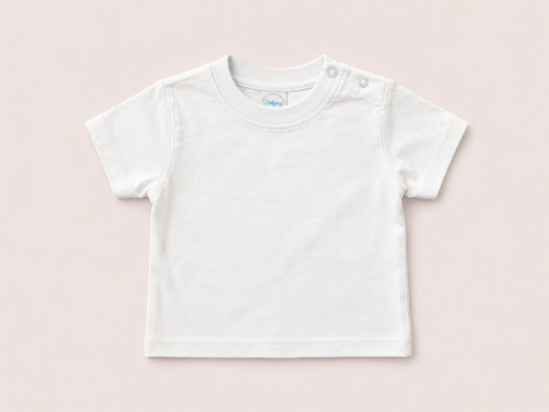 BABY T-SHIRT WITH SNAP CLOSURE