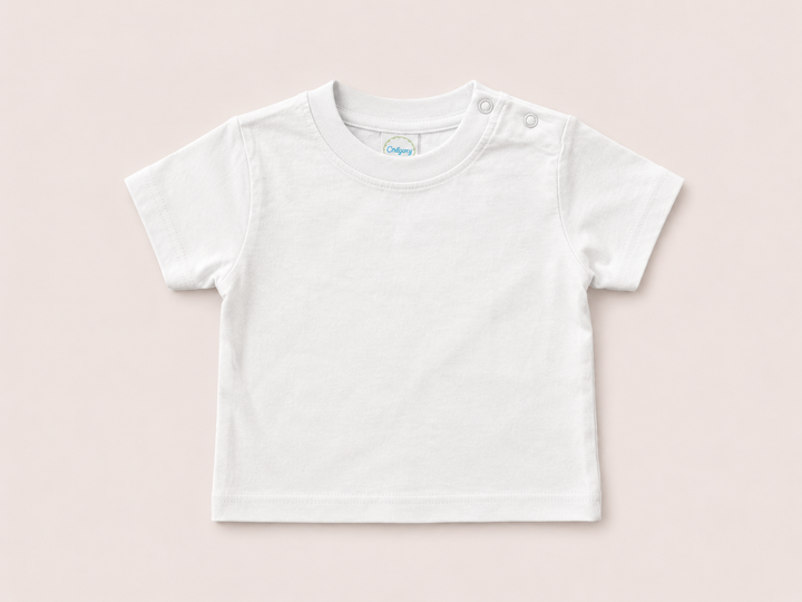 BABY T-SHIRT WITH SNAP CLOSURE