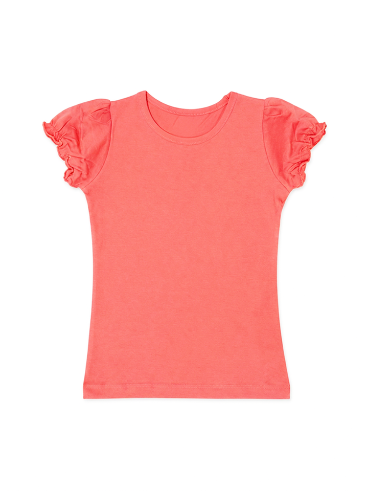Toddler Girls Ruched Sleeve Tee