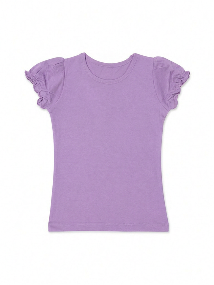 Toddler Girls Ruched Sleeve Tee