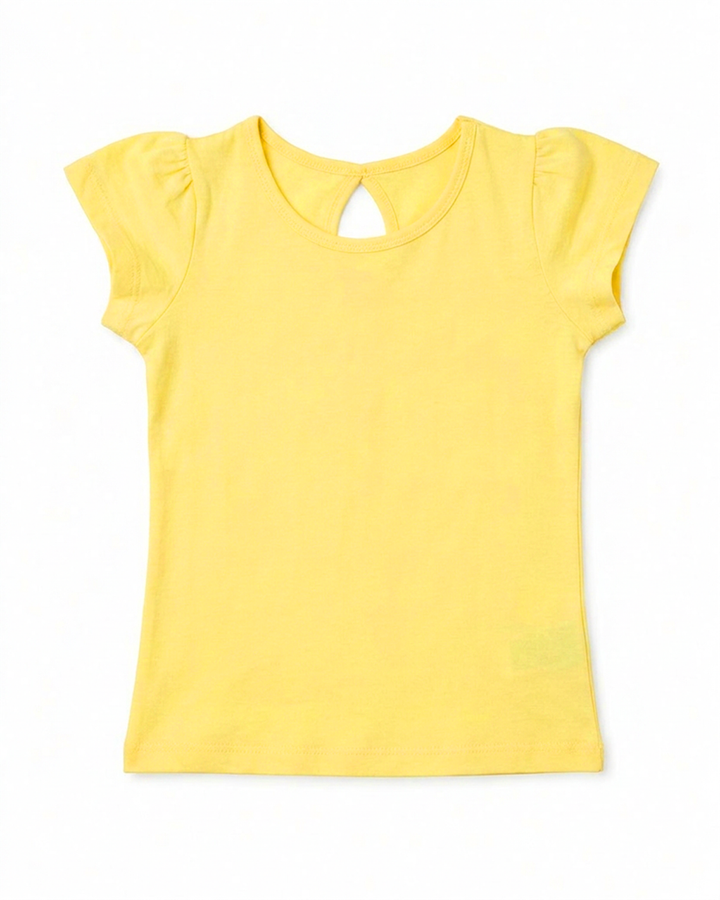 Toddler Girls Keyhole Back Tee