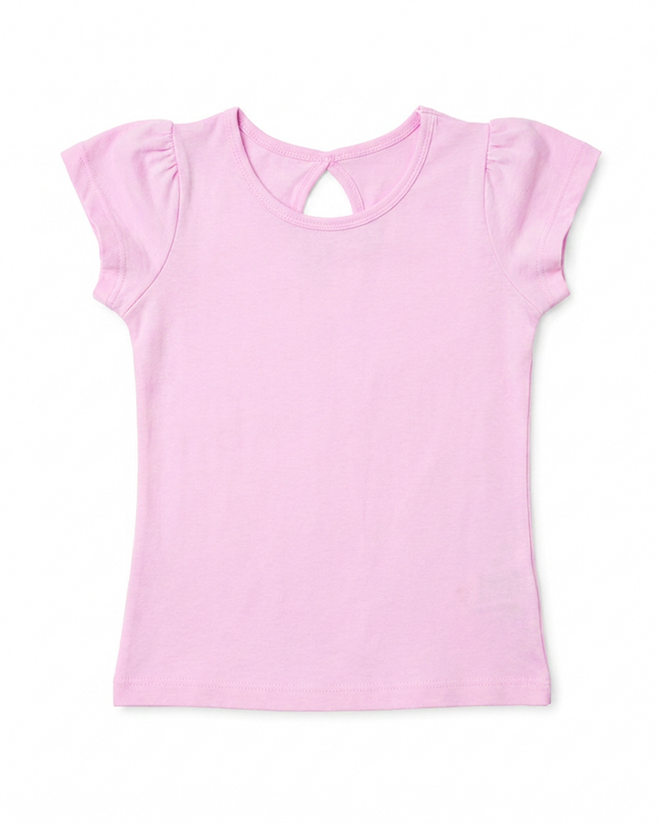 Toddler Girls Keyhole Back Tee
