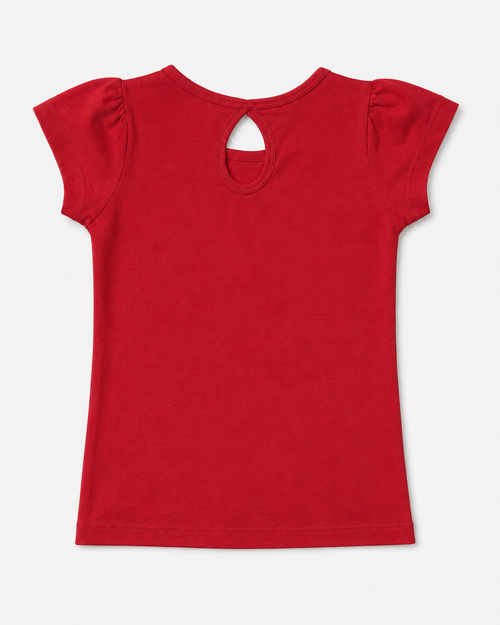 Toddler Girls Keyhole Back Tee