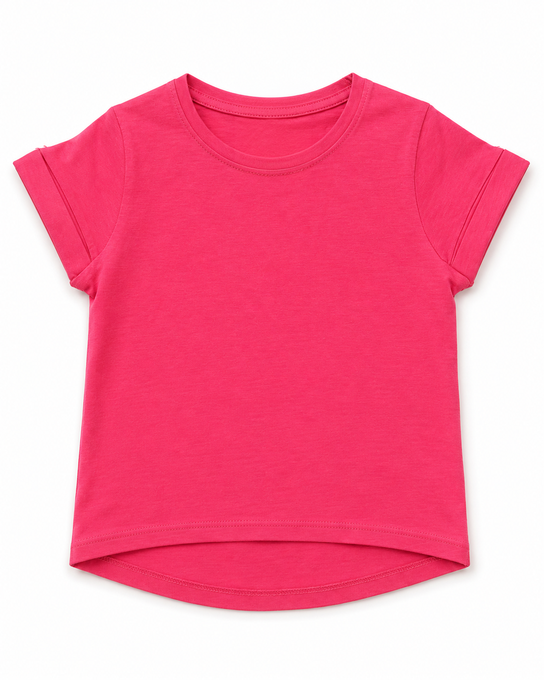 Toddler Girls Rolled Sleeve Tee
