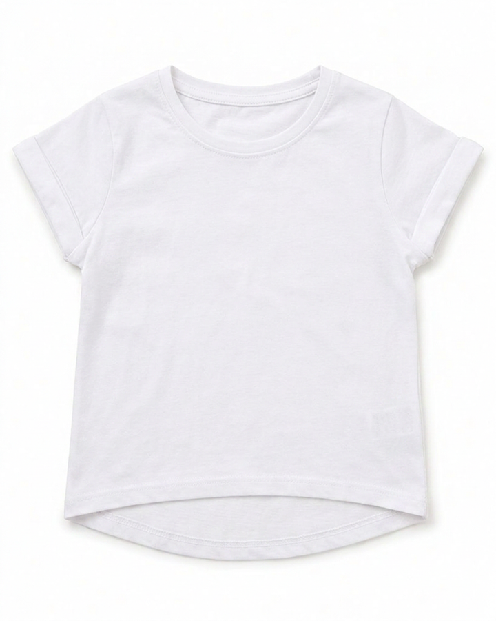 Toddler Girls Rolled Sleeve Tee