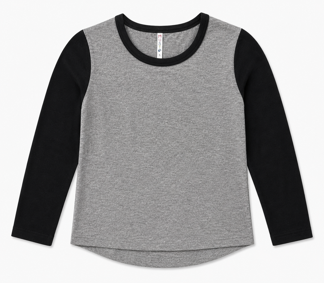 Toddler Girls Raglan Long Sleeve Tee