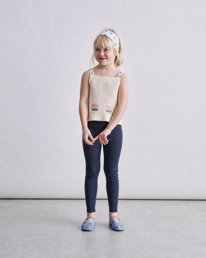 NONBRANDED TODDLER GIRLS DENIM LEGGINGS