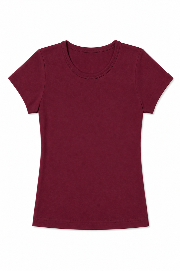 NONBRANDED YOUTH GIRLS SS RIB TEE