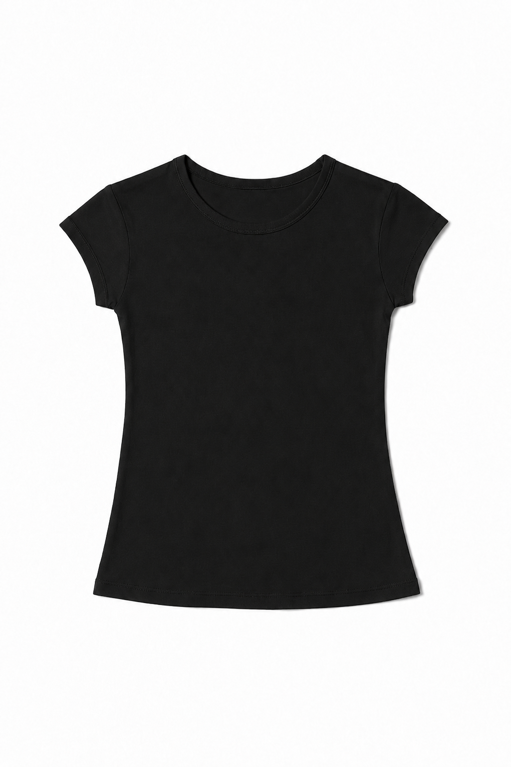 NONBRANDED YOUTH GIRLS SS  RIB CUFF TEE