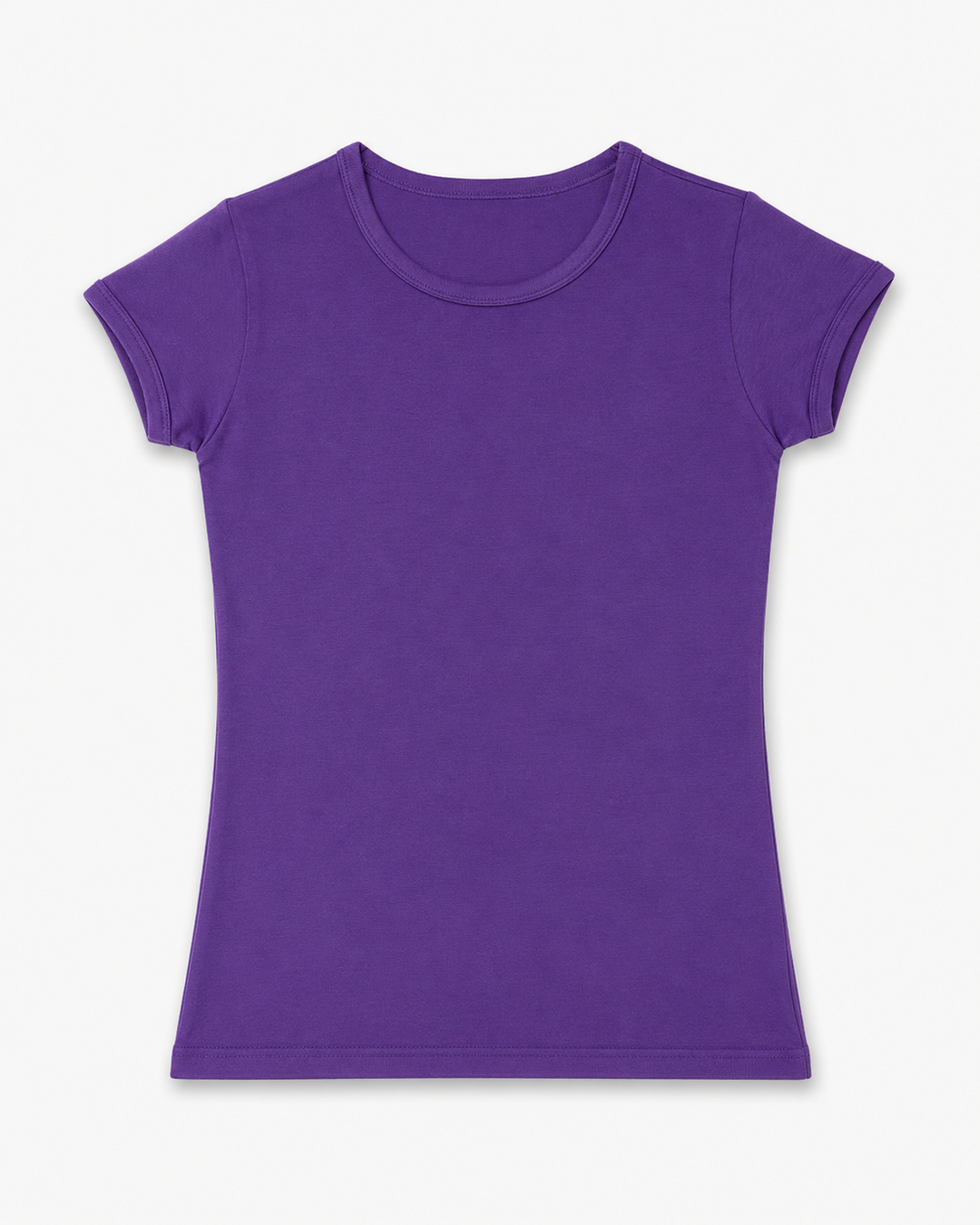 NONBRANDED YOUTH GIRLS SS  RIB CUFF TEE