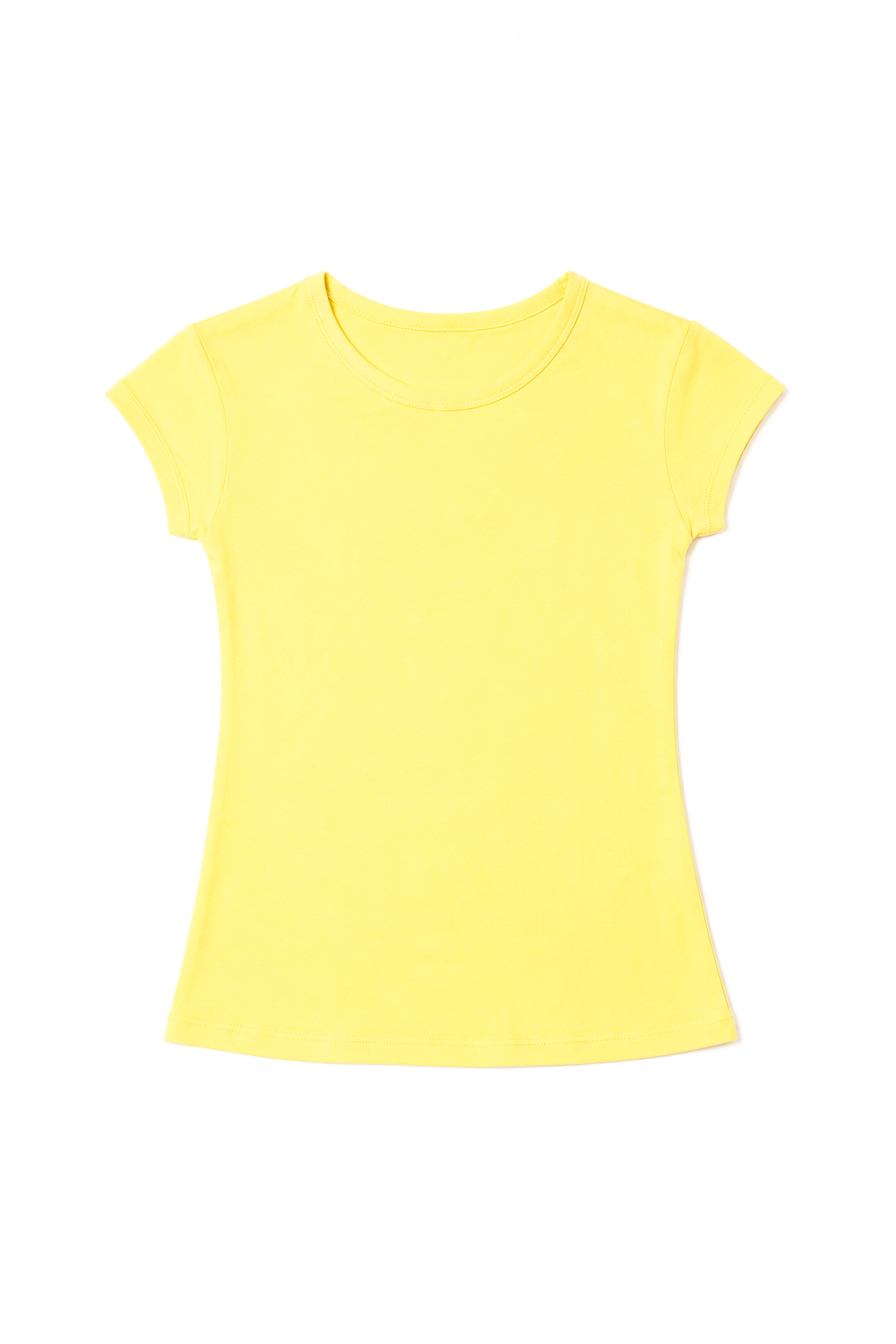 NONBRANDED YOUTH GIRLS SS  RIB CUFF TEE