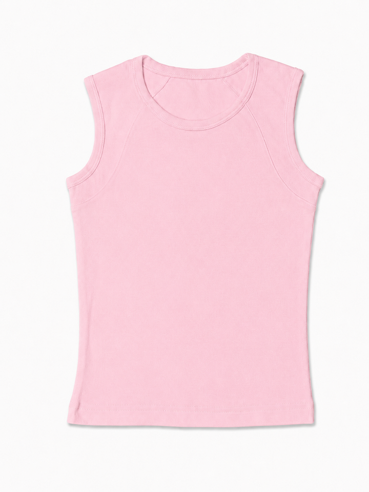 NONBRANDED YOUTH GIRLS 1X1 RIB TANKTOP