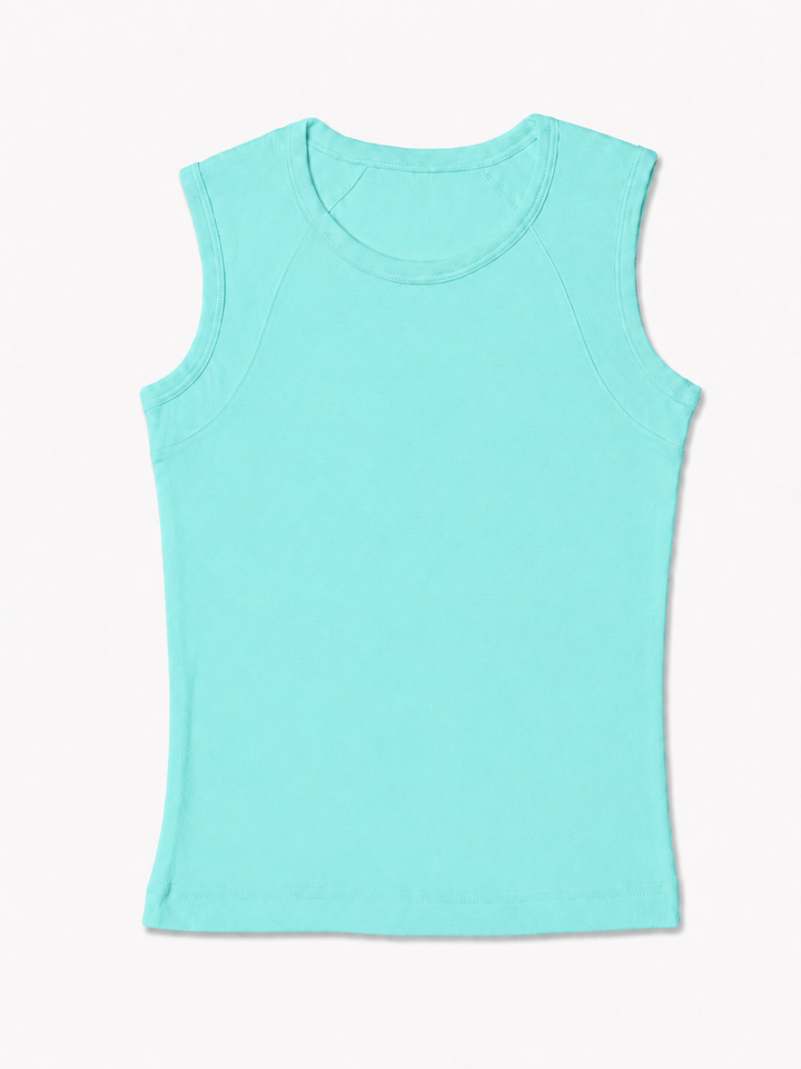 NONBRANDED YOUTH GIRLS 1X1 RIB TANKTOP
