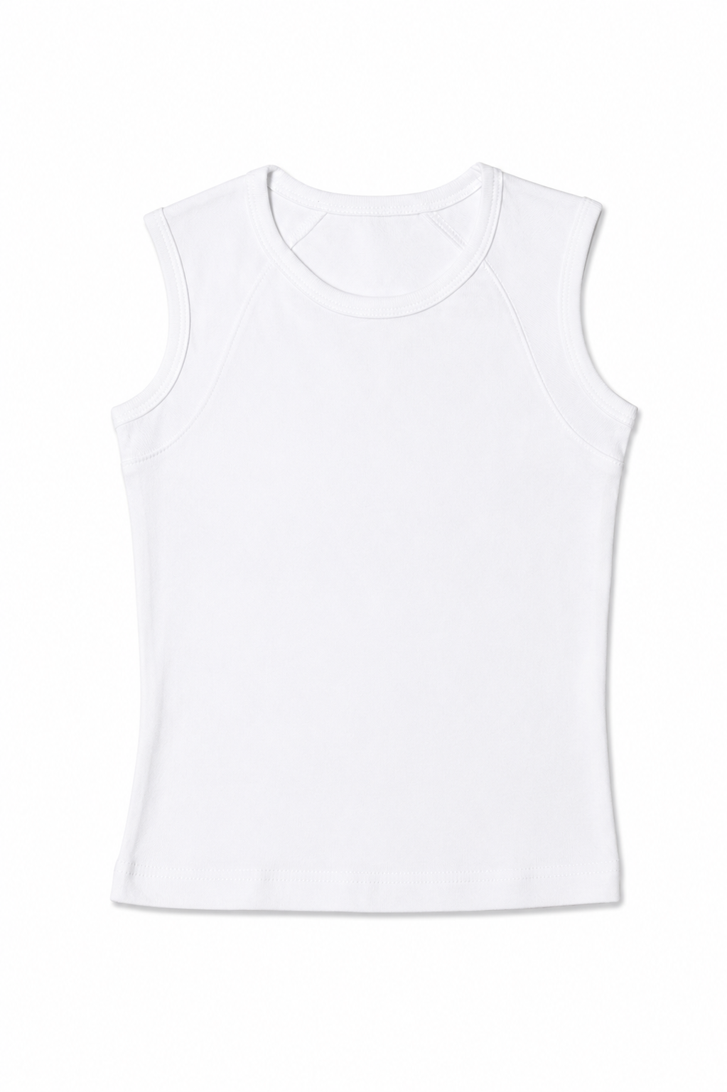 NONBRANDED YOUTH GIRLS 1X1 RIB TANKTOP