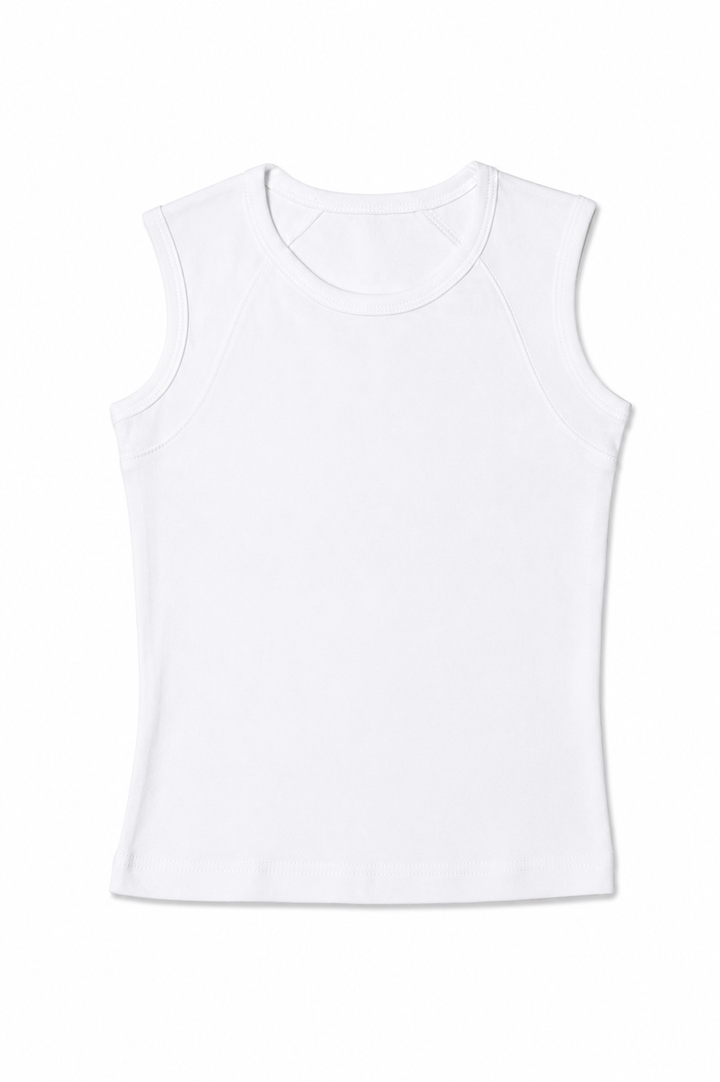 NONBRANDED YOUTH GIRLS 1X1 RIB TANKTOP