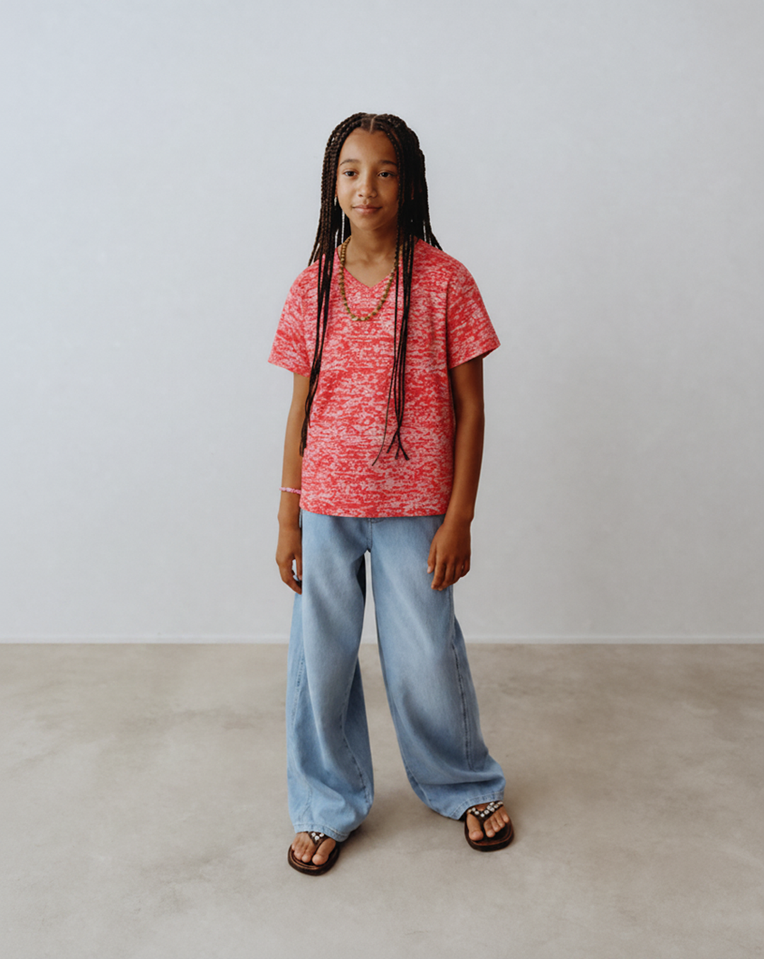 NONBRANDED YOUTH GIRLS SS BURNOUT TEE