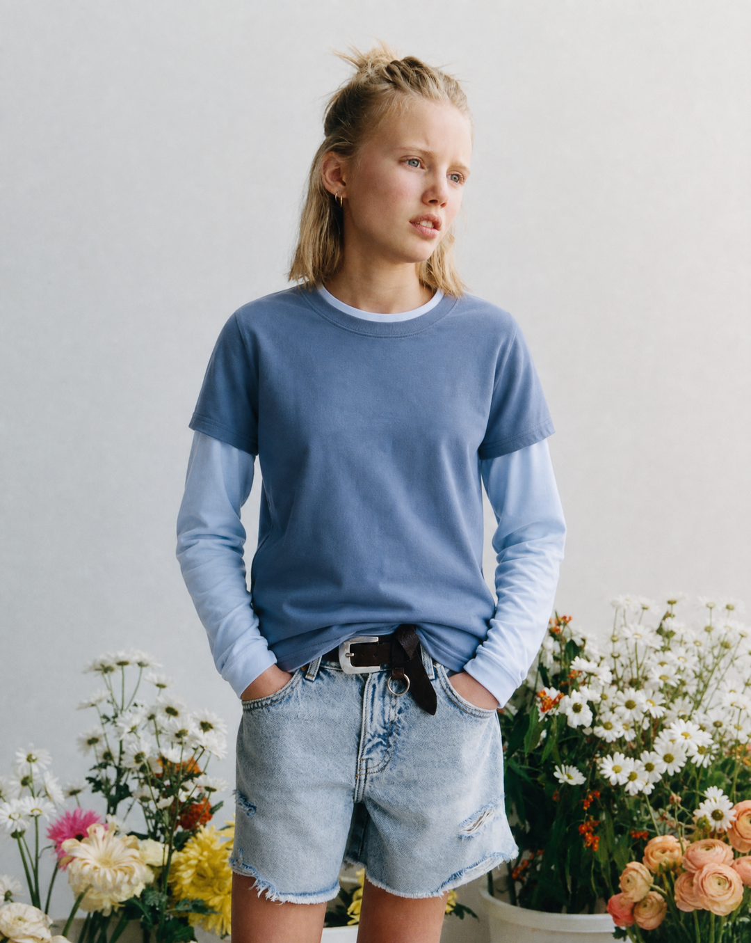 NONBRANDED YOUTH GIRLS 2TONE RAGLAN LS TEE