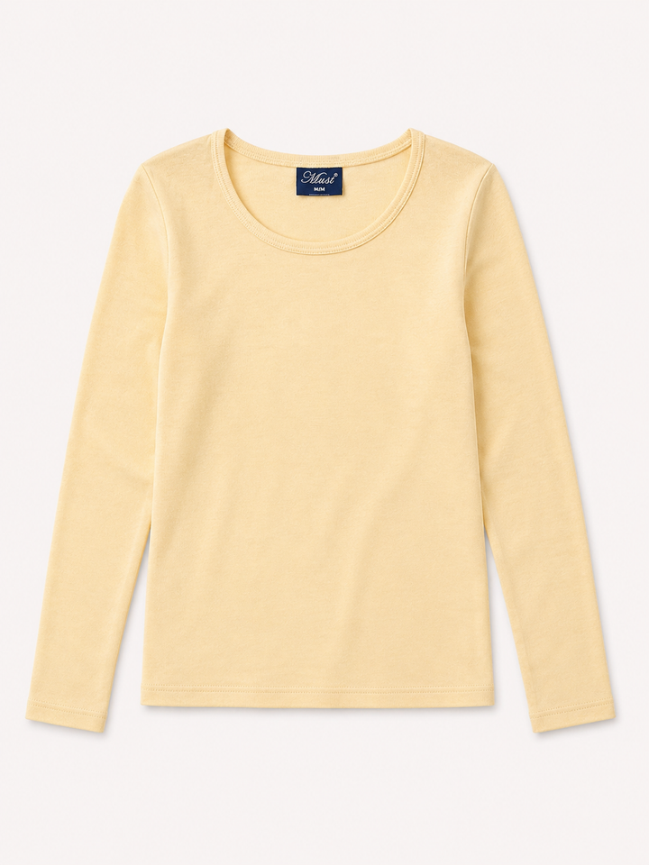 Youth Girls Long Sleeve Rib Tee