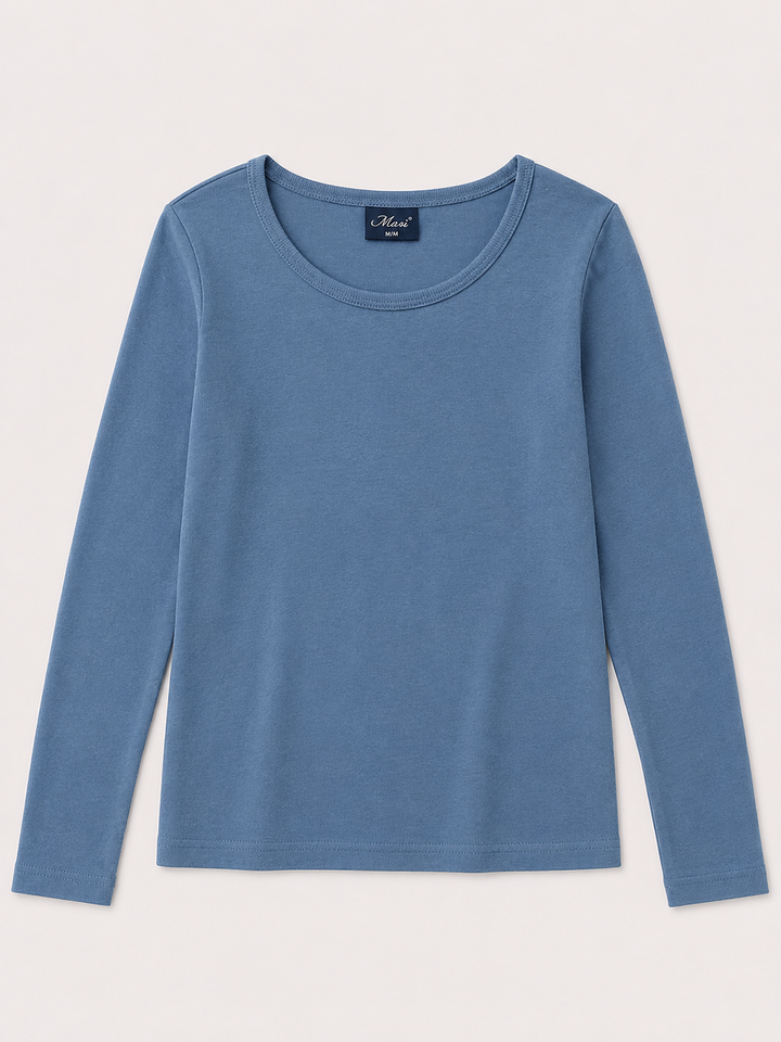 Youth Girls Long Sleeve Rib Tee