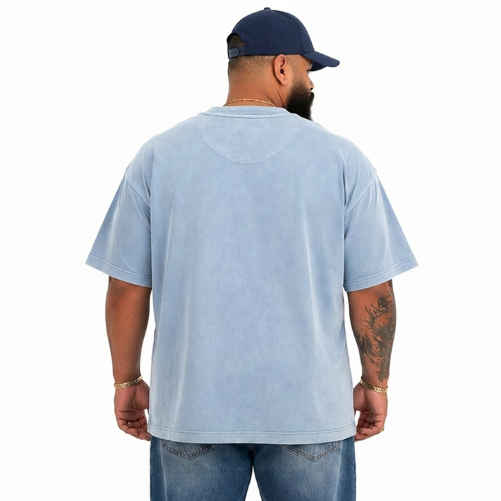CORE COLLECTIVE BIG & TALL GRASSROOTS LIQUID WASH DROP SHOULDER SS TEE